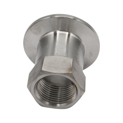 1.5" Tri Clamp X 3/4" Female NPT Adapter - Tri Clover Sanitary Stainless Steel Fitting