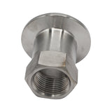 Stainless Steel Tri-Clover Fitting - 1.5" TC to 3/4" Female NPT