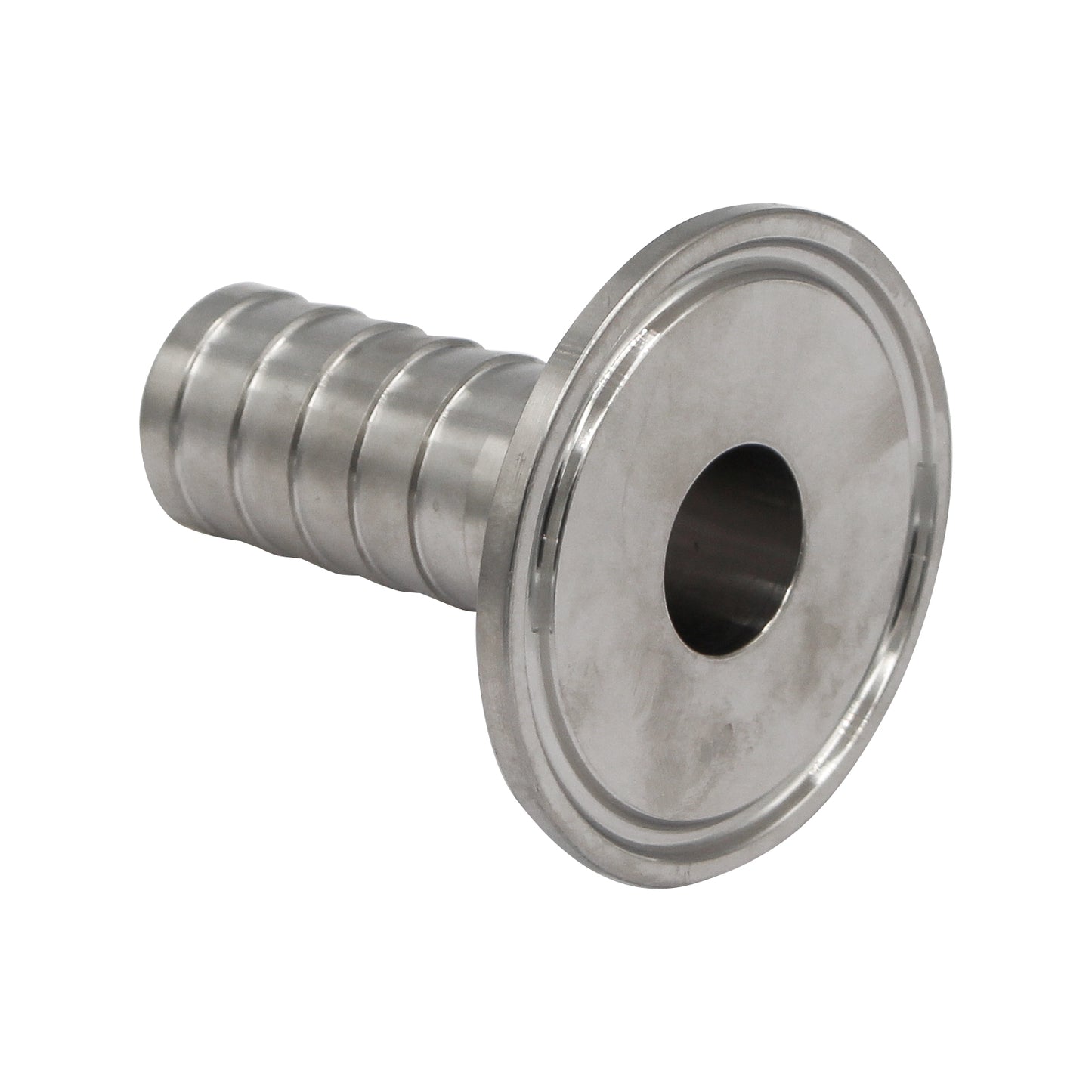 Stainless Steel Tri-Clover Barb - 1.5" TC to 3/4" Barb