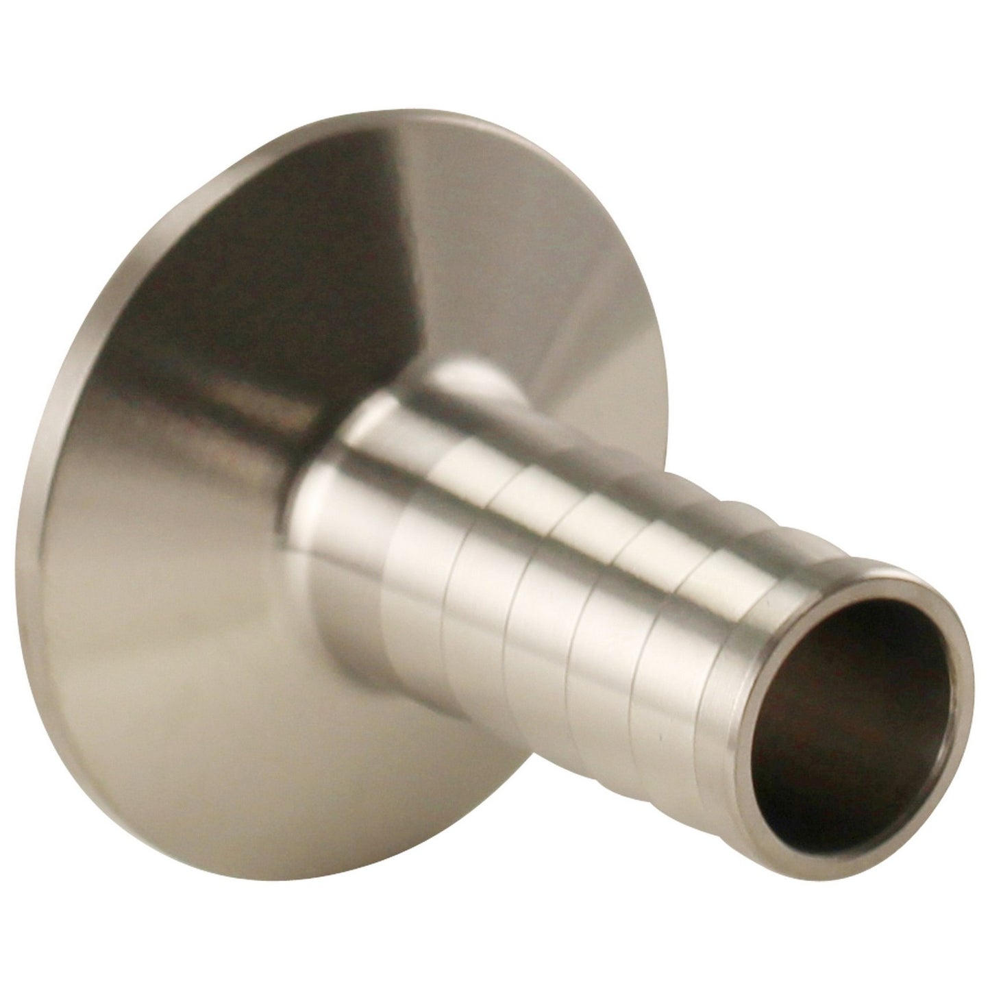 Stainless Steel Tri-Clover Barb - 1.5” TC to 3/4” Barb