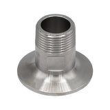 Stainless Steel Tri-Clover Fitting - 1.5" TC to 3/4" Male NPT