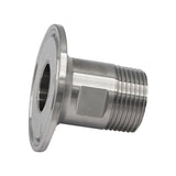 Stainless Steel Tri-Clover Fitting - 1.5" TC to 3/4" Male NPT