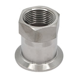 Stainless Steel Tri-Clover Fitting - 1.5" TC to 1" Female NPT