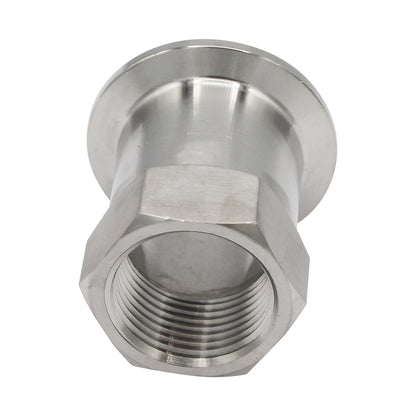 1.5" Tri Clamp X 1" Female NPT Adapter - Tri Clover Sanitary Stainless Steel Fitting