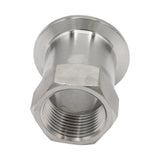 Stainless Steel Tri-Clover Fitting - 1.5" TC to 1" Female NPT