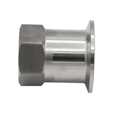 Stainless Steel Tri-Clover Fitting - 1.5" TC to 1" Female NPT