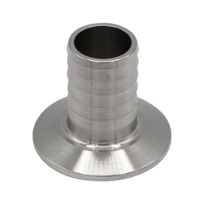 Stainless Steel Tri-Clover Barb - 1.5" TC to 1" Barb