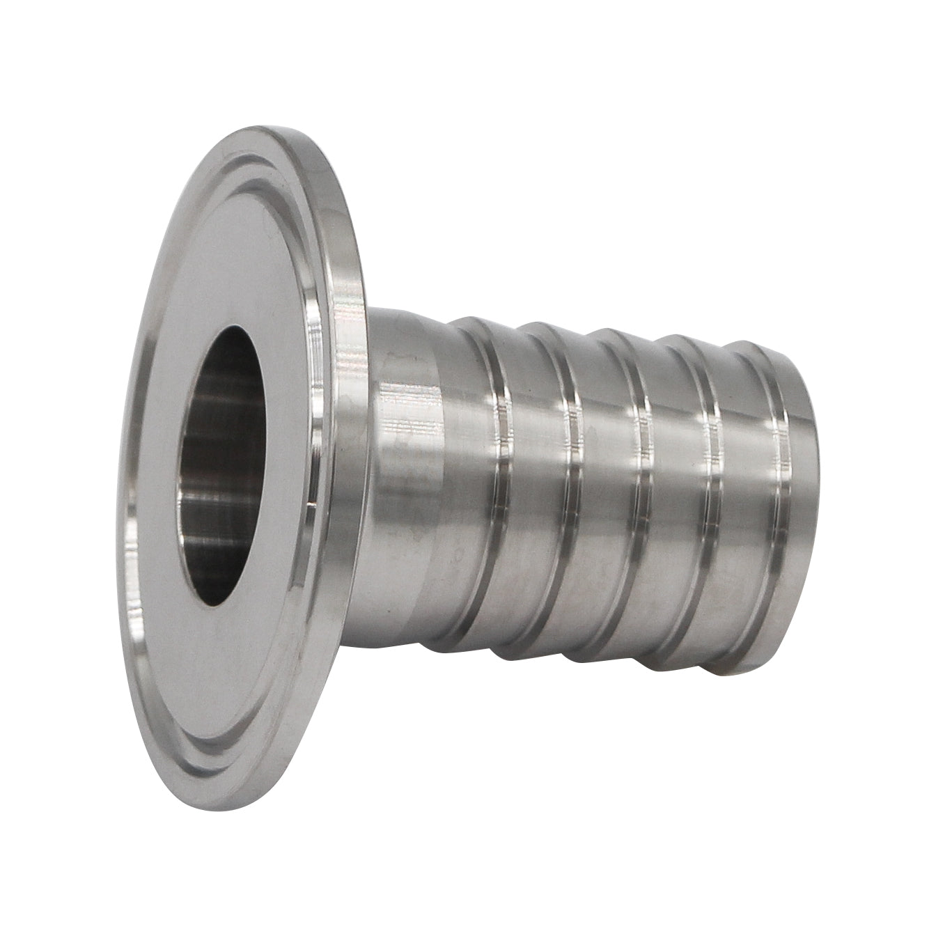 Stainless Steel Tri-Clover Barb - 1.5" TC to 1" Barb