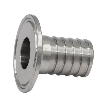 Stainless Steel Tri-Clover Barb - 1.5" TC to 1" Barb