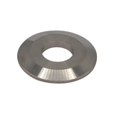 Stainless Steel Tri-Clover Cut-Out Cap - 2" TC - 1" Smooth Cut-Out