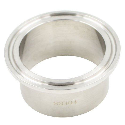 Stainless Steel Tri-Clover Ferrule - 2" TC - 1 1/8" Length