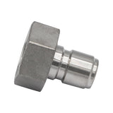 Stainless Steel Quick Disconnect Fitting - 3/4" Female GH to 1/2" Male QD