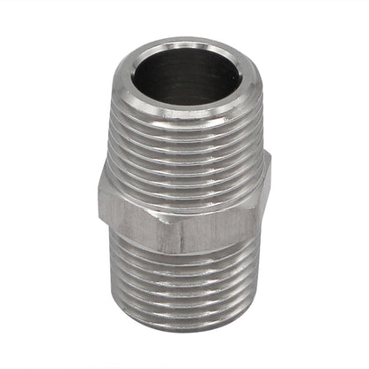 1/2 Male NPT Hex Nipple - 304 Stainless Steel Pipe Fitting