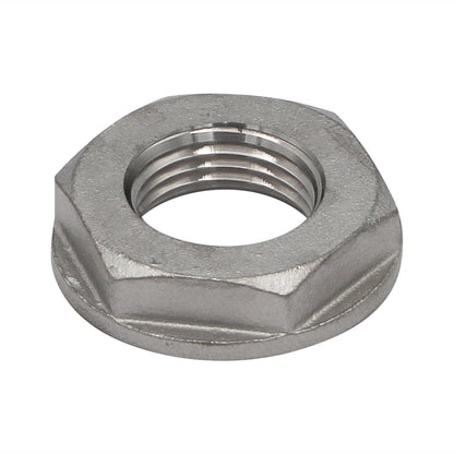 Stainless Steel Flanged Lock Nut - 1/2" NPS