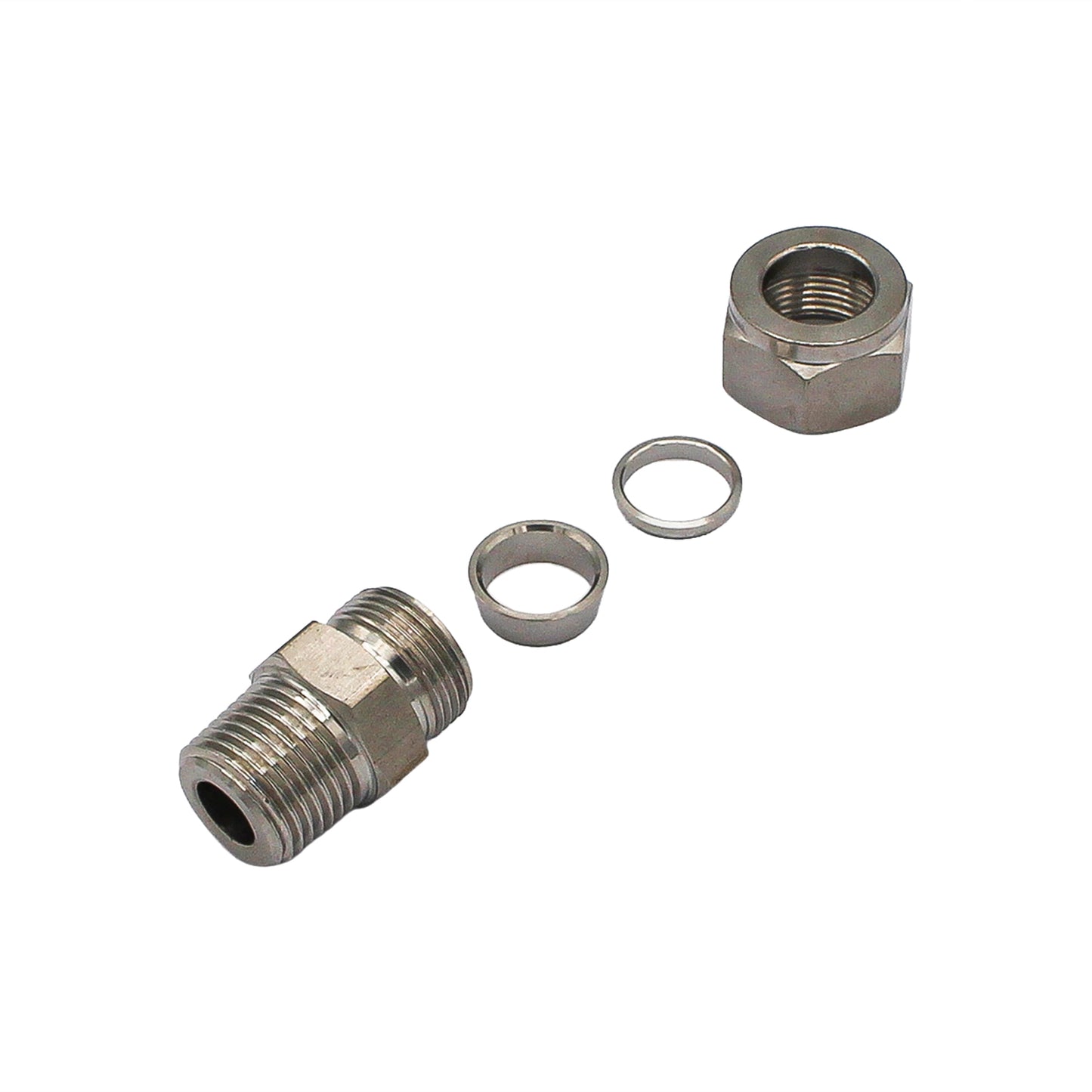 Stainless Steel Compression Fitting - 1/2" Male NPT to 5/8" Comp -  Canuck Homebrew Supply, Canada