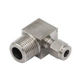 Stainless Steel Compression Elbow - 1/2" Male NPT to 1/4" Comp