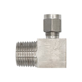 Stainless Steel Compression Elbow - 1/2" Male NPT to 1/4" Comp