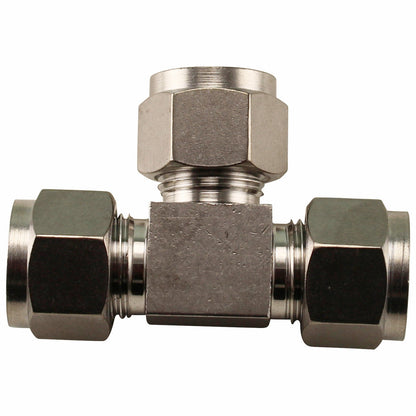 Stainless Steel Compression Tee - 1/2” Comp