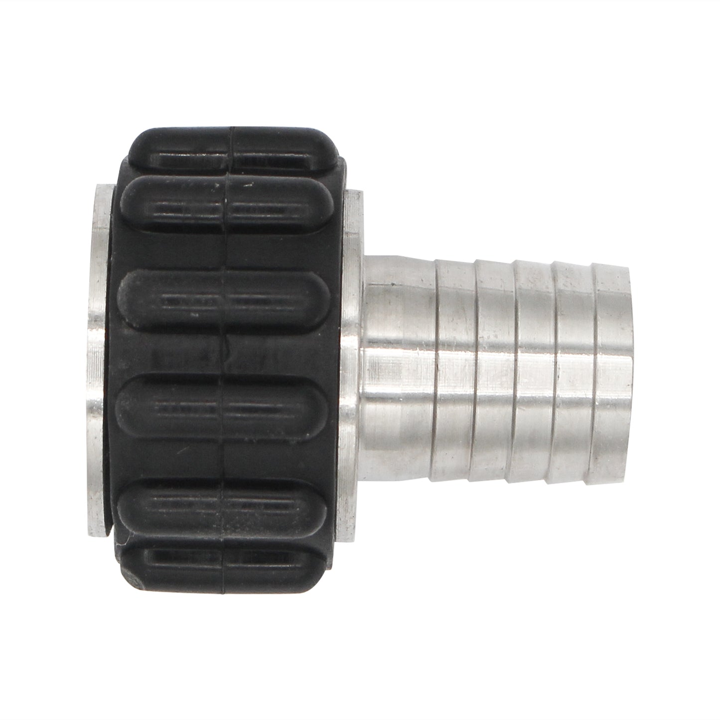 Stainless Steel Barbed Quick Connector - 1/2" Female NPT to 5/8" Barb