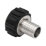 Stainless Steel Barbed Quick Connector - 1/2" Female NPT to 5/8" Barb