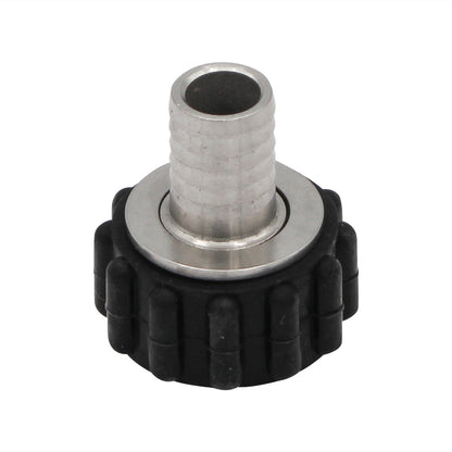 Stainless Steel Barbed Quick Connector - 1/2" Female NPT to 1/2" Barb
