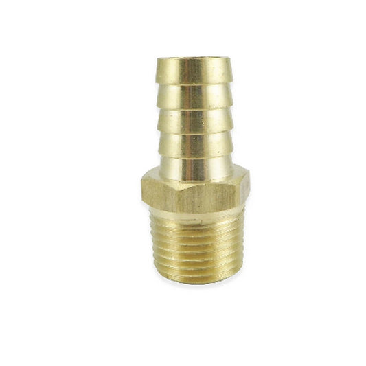 Brass Barbed Fitting - 1/2” Male NPT to 3/4” Barb