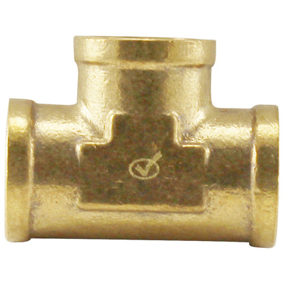 1/2” Female NPT Brass Tee