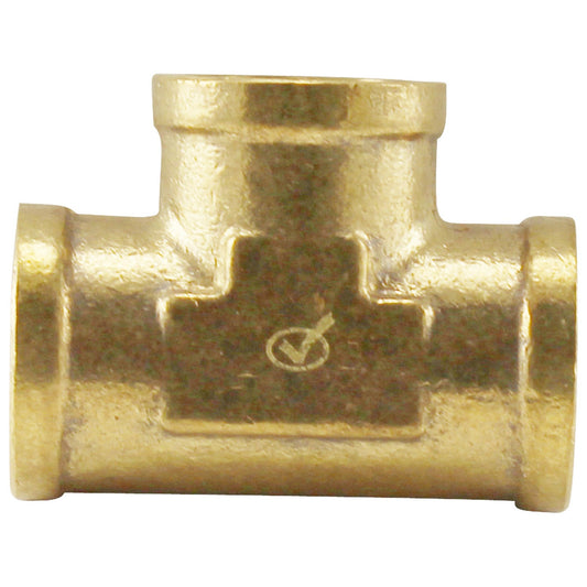 1/2” Female NPT Brass Tee