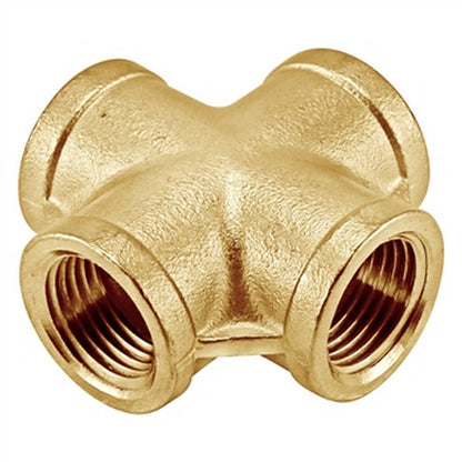 Brass Cross - 1/2" Female NPT