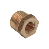Brass 1/2" Male NPT to 1/4" Female NPT Reducer