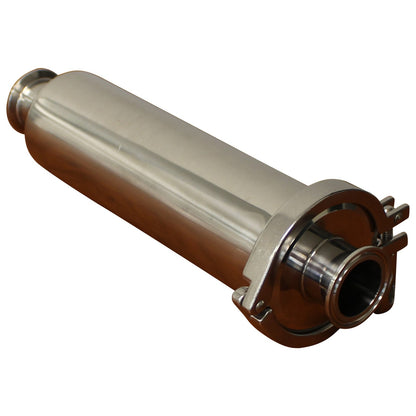 Stainless Steel Tri-Clover Inline Sanitary Filter - 1.5” TC