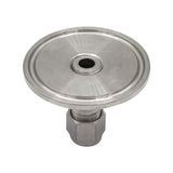 Stainless Steel Tri-Clover Compression Fitting - 1.5" TC to 1/4" Comp
