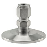 Stainless Steel Tri-Clover Compression Fitting - 1.5” TC to 1/4” Comp