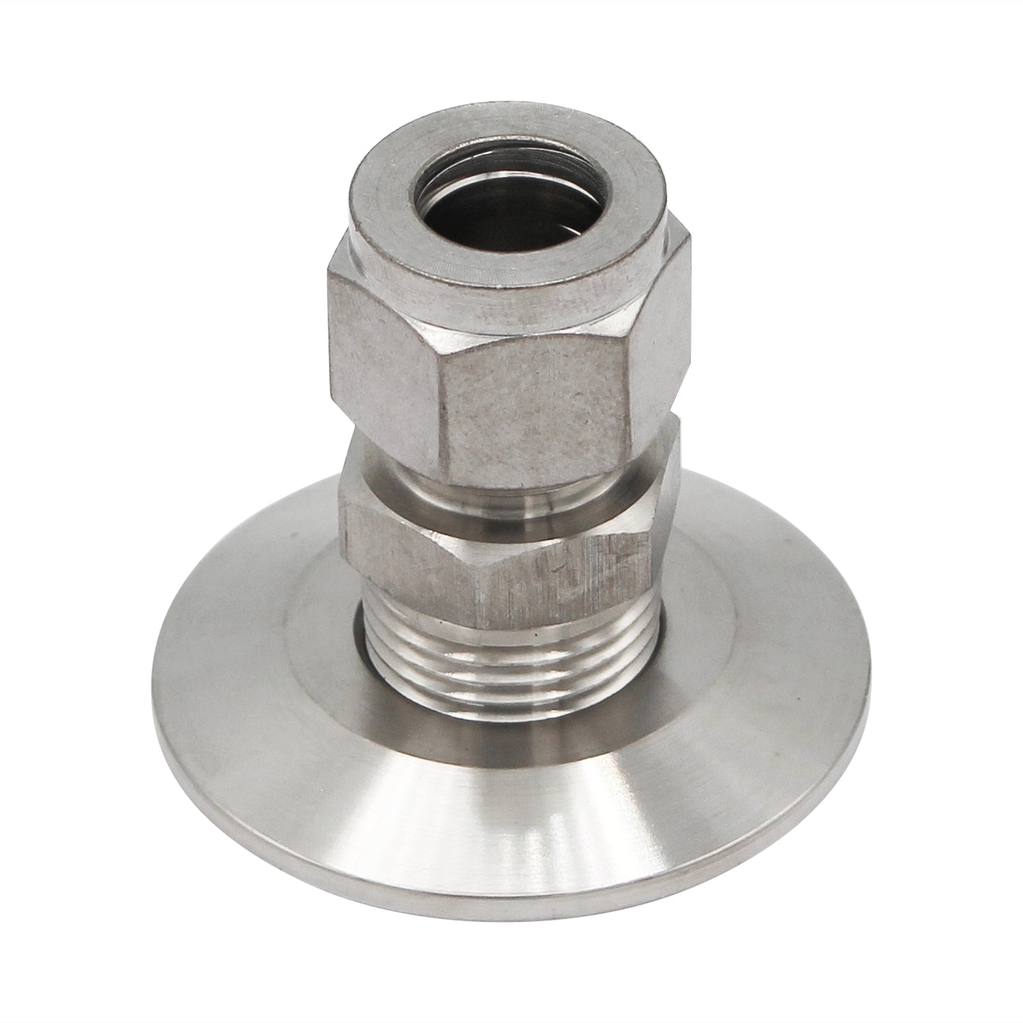 1.5" Tri Clamp X 1/2" Compression Fitting Adapter - Tri Clover Sanitary Stainless Steel Fitting