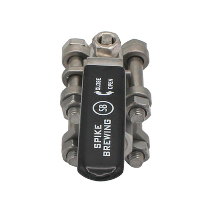 Spike Brewing Stainless Steel 1/2" Male NPT 3-Piece Ball Valve