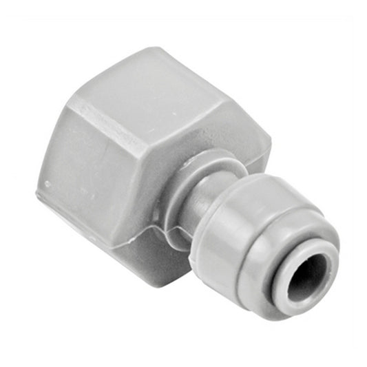 Monotight Food Grade Plastic (Push-In) Fitting - 1/2" Female NPT X 1/4" (6.35mm)