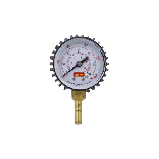 Duotight (Push-In) Pressure Gauge - 5/16" (8mm) (0-150 PSI)