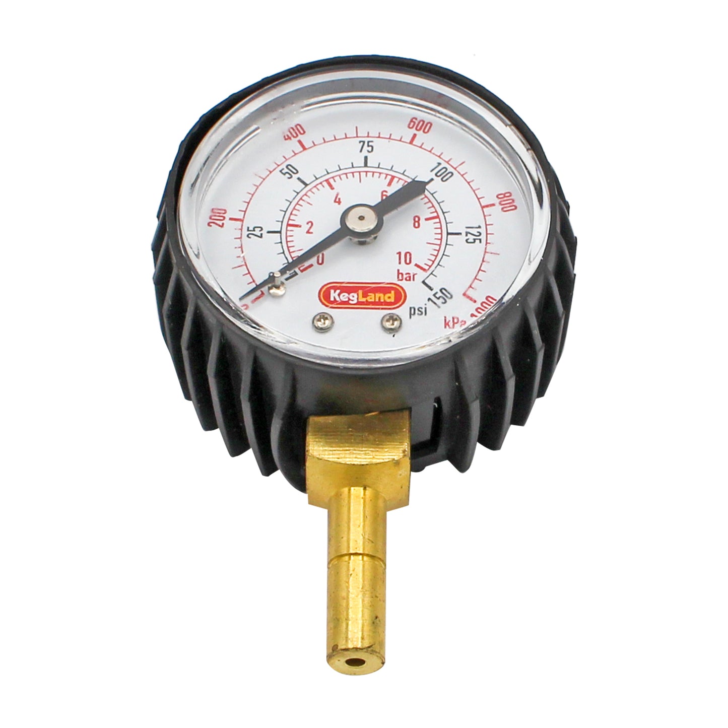Kegland Duotight (Push-In) Pressure Gauge - 5/16" (8mm) (0-150 PSI)