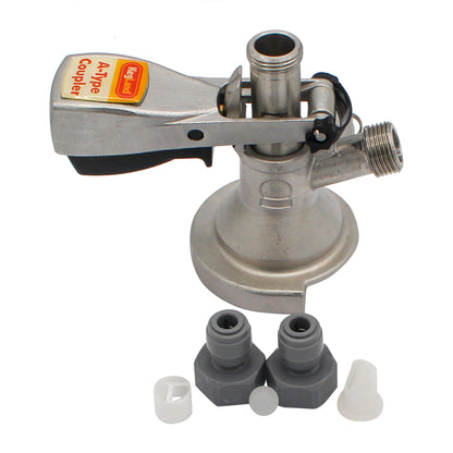 Kegland Stainless Steel Sanke "A" Style Duotight Keg Coupler - Squeeze Handle | 5/16" (8mm)