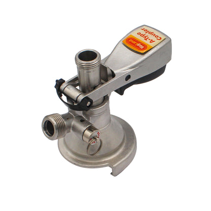 Kegland Stainless Steel Sanke "A" Style Duotight Keg Coupler - Squeeze Handle | 5/16" (8mm)