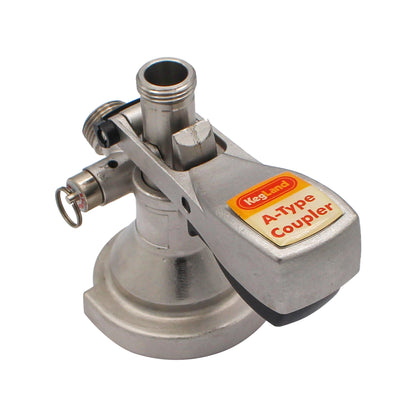 Kegland Stainless Steel Sanke "A" Style Duotight Keg Coupler - Squeeze Handle | 5/16" (8mm)