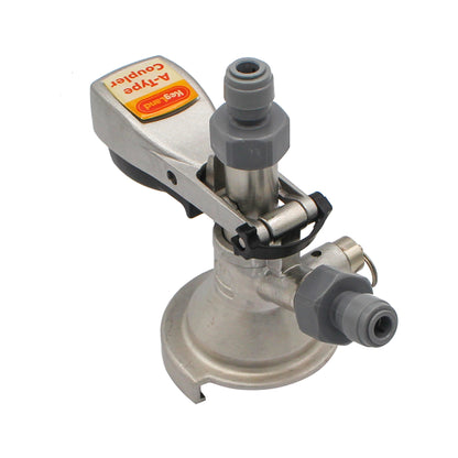 Kegland Stainless Steel Sanke "A" Style Duotight Keg Coupler - Squeeze Handle | 5/16" (8mm)