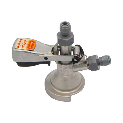 Kegland Stainless Steel Sanke "A" Style Duotight Keg Coupler - Squeeze Handle | 5/16" (8mm)