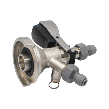 Kegland Stainless Steel Sanke "A" Style Duotight Keg Coupler - Squeeze Handle | 5/16" (8mm)