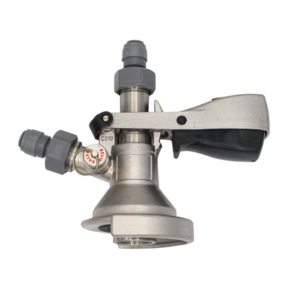 Kegland Stainless Steel Sanke "A" Style Duotight Keg Coupler - Squeeze Handle | 5/16" (8mm)
