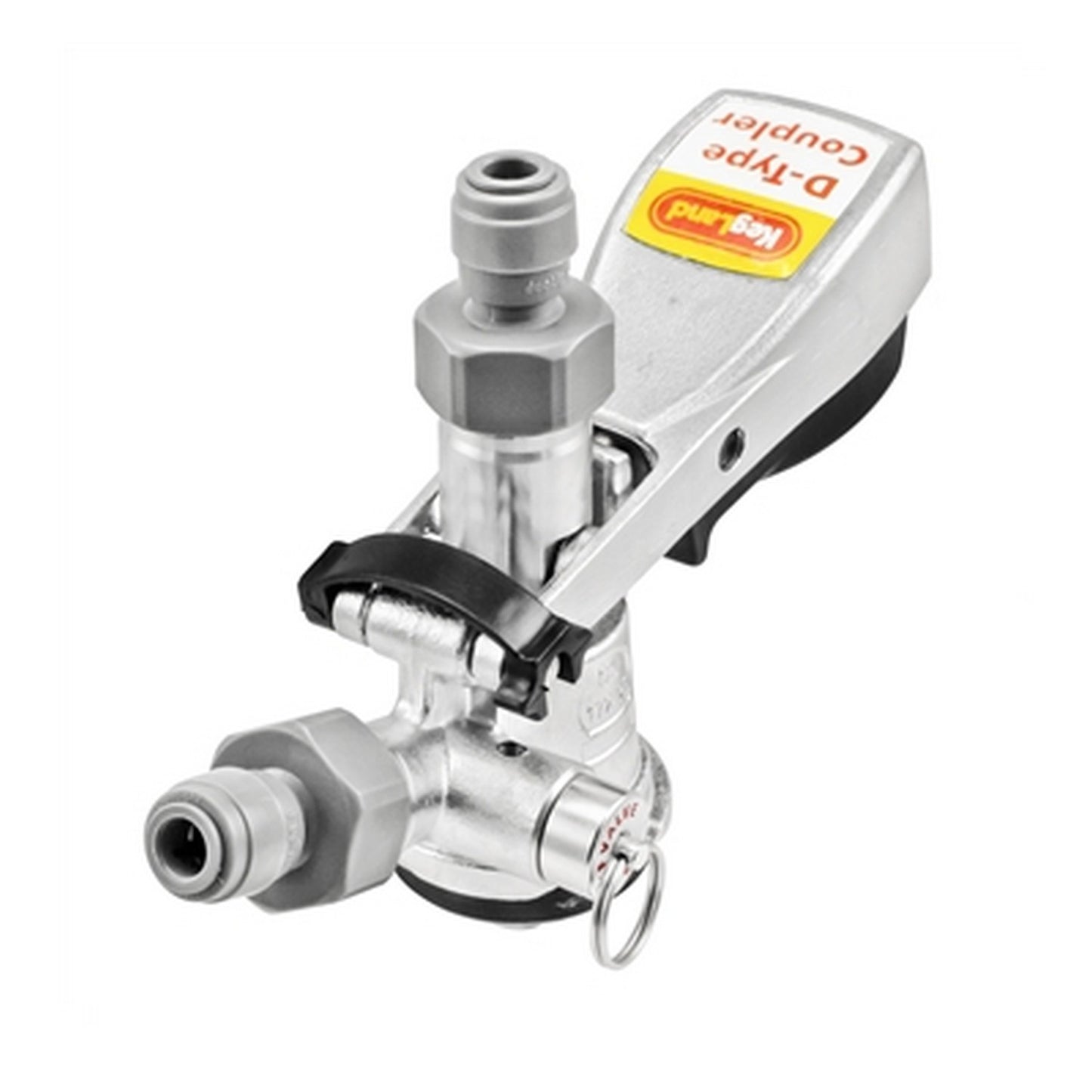 Stainless Steel Sanke "D" Style Duotight Keg Coupler - Squeeze Handle | 5/16" (8mm)