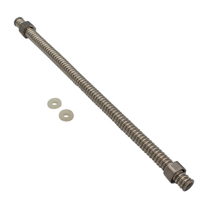 Kegland BrewZilla Stainless Flexi Arm with Hex Nut - 1/2" BSP (15")