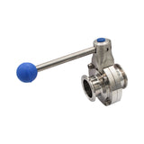 Ss Brewtech Stainless Steel Tri-Clover Pull Trigger Butterfly Valve - 1.5" TC
