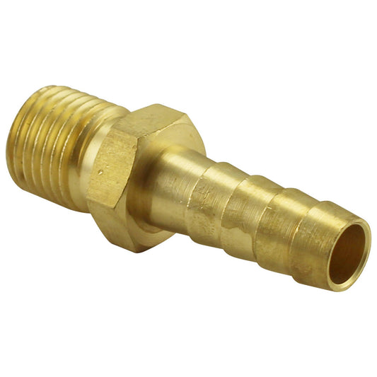 5/16” Brass Hose Barb - 1/4” Male NPT