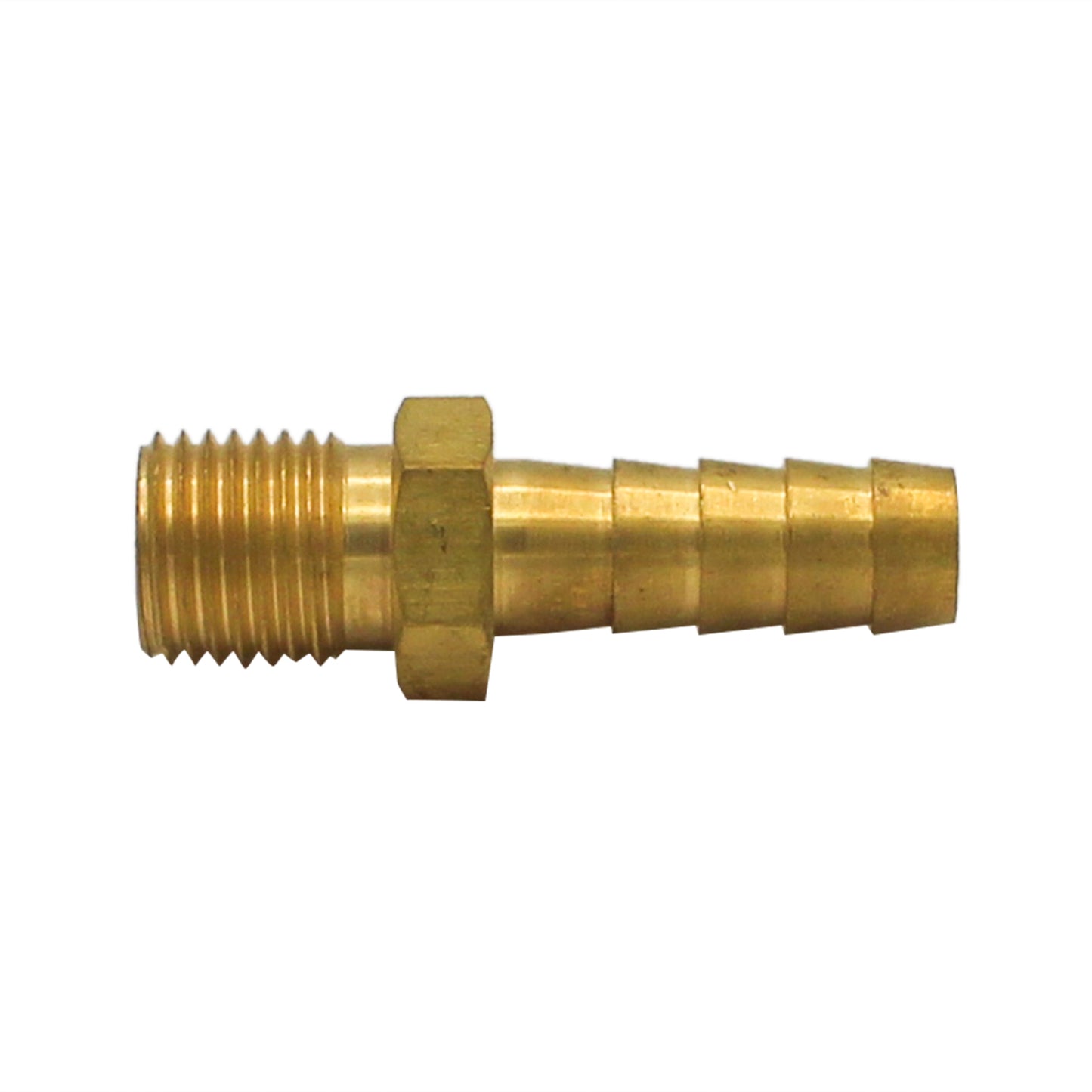 Brass 1/4" Male NPT to 5/16" Barb